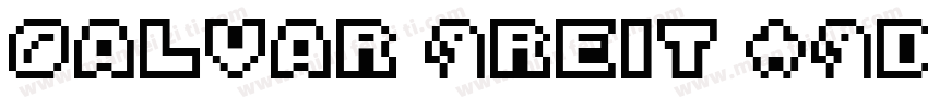 Halvar Breit XBd 超粗体 (TrueType) (We字体转换